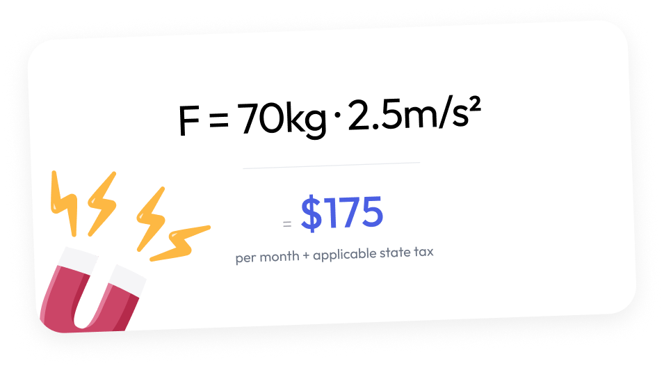 Physics tutoring — $175 per month